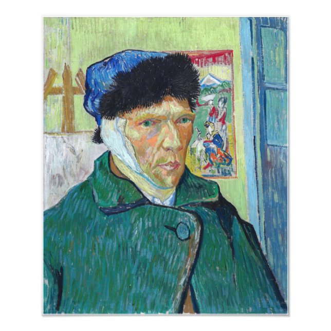 Foto Vincent van Gogh - Autorretrato com ouvido colado (Frente)