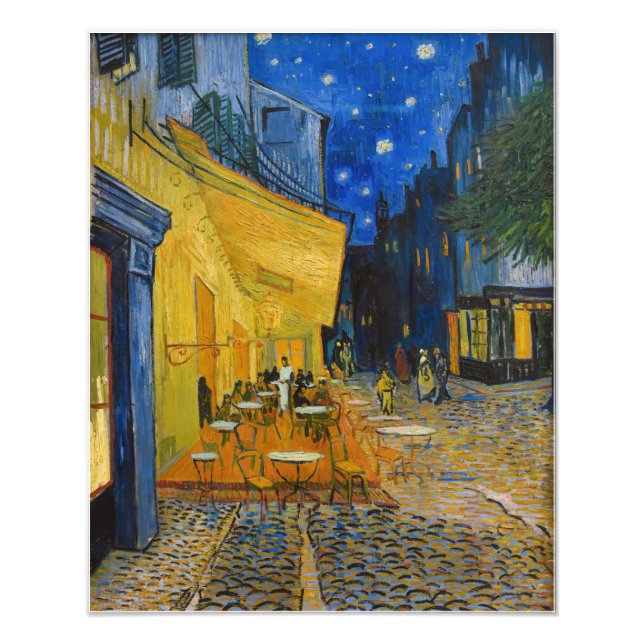 Foto Vincent van Gogh - Cafe Terrace à Noite (Frente)