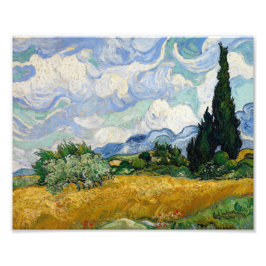 Foto Vincent Van Gogh Campos De Trigo Com Cyprestes