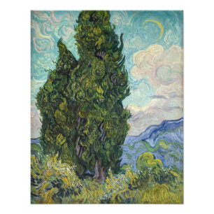 Foto Vincent van Gogh - Ciprestes
