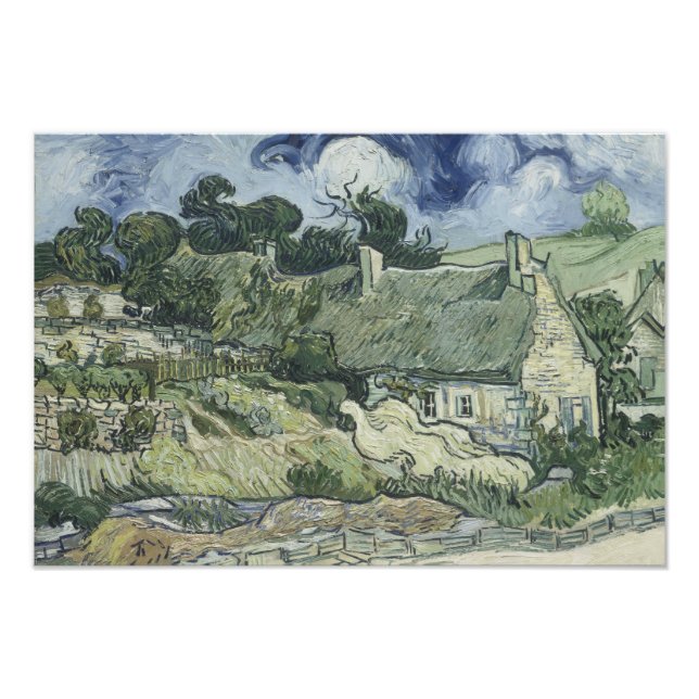 Foto Vincent van Gogh - Cottages achados em Cordeville (Frente)