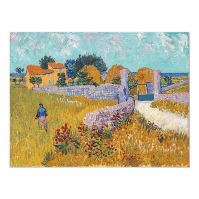 Foto Vincent van Gogh - Farmhouse in Provence (Frente)