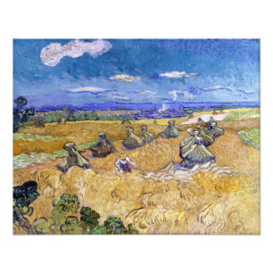 Foto Vincent van Gogh - Medas de Trigo com Ceifadores