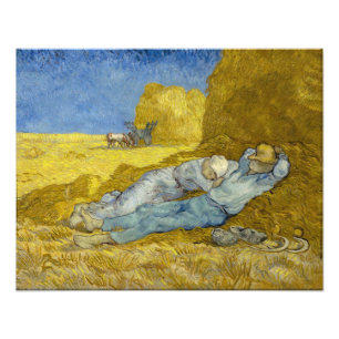 Foto Vincent Van Gogh - Meio-dia, Descanso do trabalho