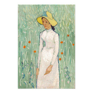 Foto Vincent van Gogh - Menina de Branco