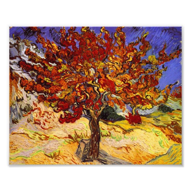 Foto Vincent Van Gogh Mulberry Tree Pintura de Arte fin (Frente)