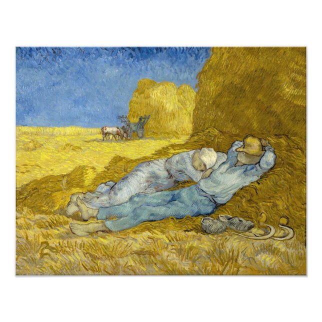 Foto Vincent Van Gogh - Noon, Descanse do trabalho / Si (Frente)
