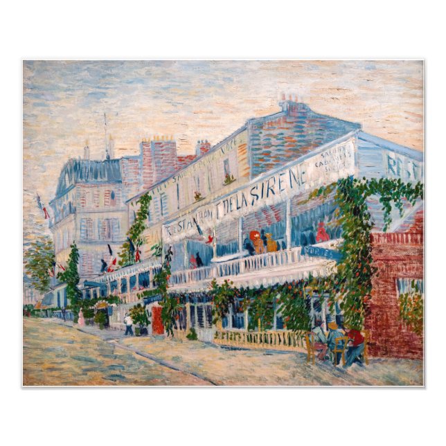 Foto Vincent van Gogh - O Restaurante da Sirene (Frente)
