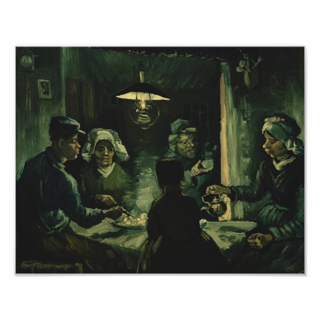 Foto Vincent van Gogh - Os Comedores De Batata (Frente)
