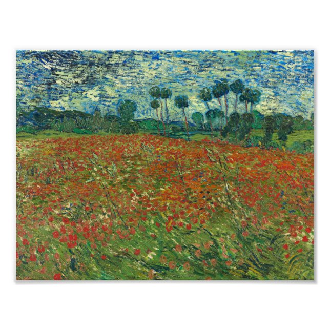 Foto Vincent van Gogh - Poppy Field (Frente)