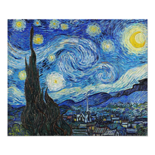 Foto Vincent van Gogh, Starry Night (Frente)
