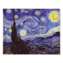 Foto Vincent Van Gogh Starry Night Vintage Fine Art