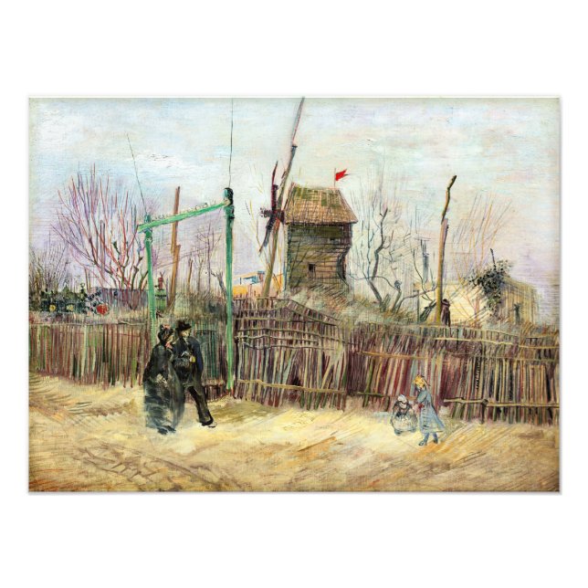 Foto Vincent van Gogh - Street Scene em Montmartre (Frente)