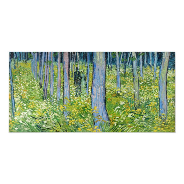Foto Vincent van Gogh - Sub-bosque com Duas Figuras (Frente)
