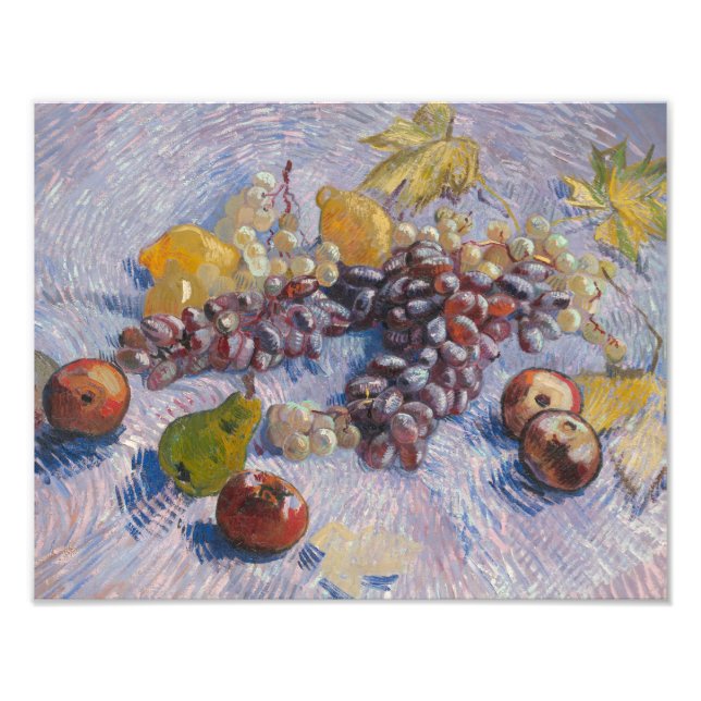 Foto Vincent van Gogh - Uvas, Limões, Peras, (Frente)