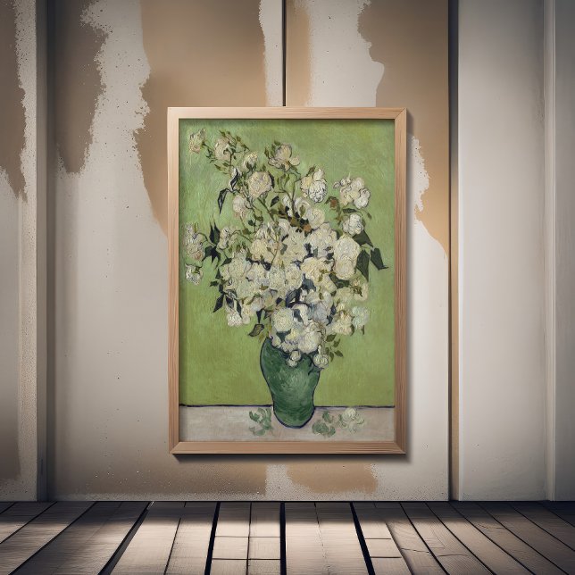 Foto Vincent Van Gogh, Vaso de Rosas, Rosas No Vaso (Criador carregado)