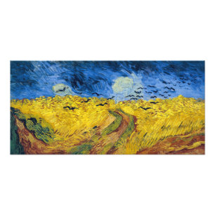 Foto Vincent van Gogh - Wheatfield com Crows