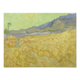 Foto Vincent van Gogh - Wheatfield com um Receptor