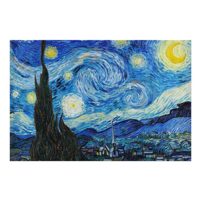 Foto Vincent Van Gogh's The Starry Night (1889) (Frente)