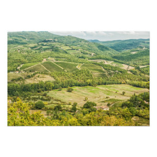 Foto Vineyards paisagens da manhã em Chianti.