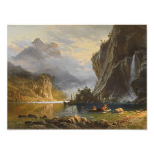 Foto Vintage Albert Bierstadt Indianos Pescar