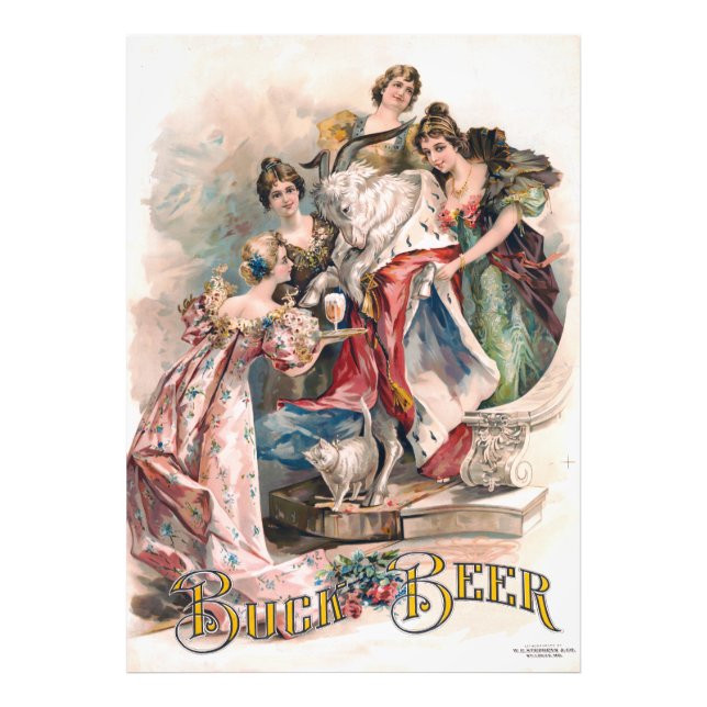 Foto Vintage Beer Advertisement Poster (Frente)