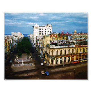 Foto Vintage Cuban Photo PASEO DEL PRADO Havana, 1950