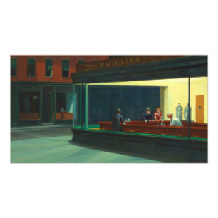 Foto Vintage Edward Hopper Nighthawks Diner Poster