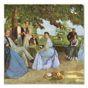 Foto Vintage Frederic Bazille, Reunião Familiar