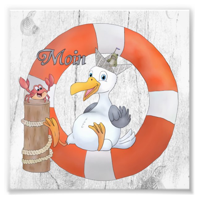 Foto Vintage Möwe im Ring (Frente)