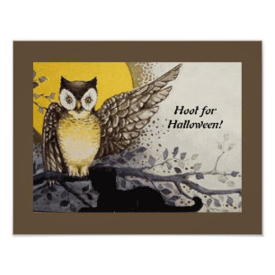Foto Vintage Night Owl Wing em Branch Moon