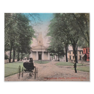 Foto Vintage Postcard Collinsville Photo Impressão