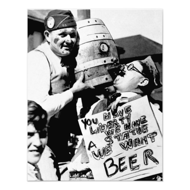 Foto Vintage Prohibation Beer, Queremos A Proibição Da  (Frente)
