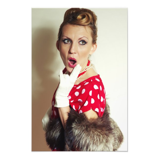 Foto Vintage retro mulher (Frente)