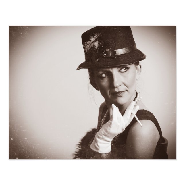 Foto Vintage retro mulher (Frente)