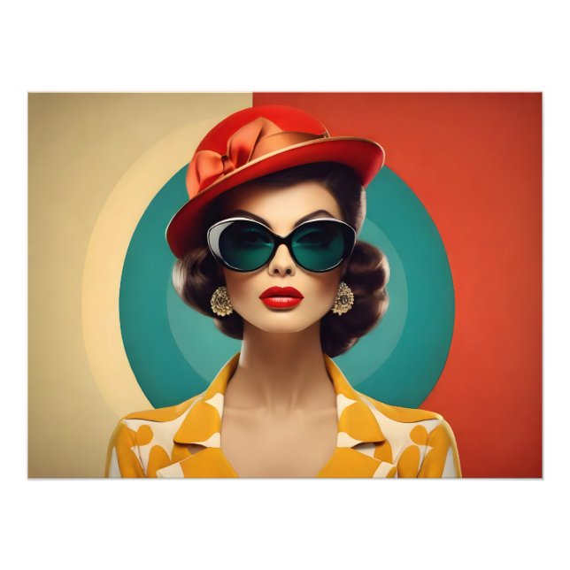 Foto Vintage retro mulher (Frente)