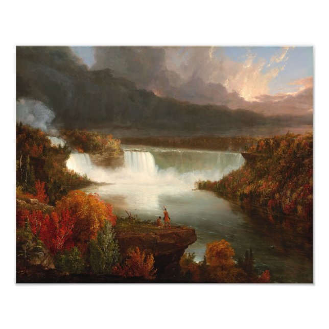 Foto Vintage Thomas Cole Distante Vista das Cataratas d (Frente)