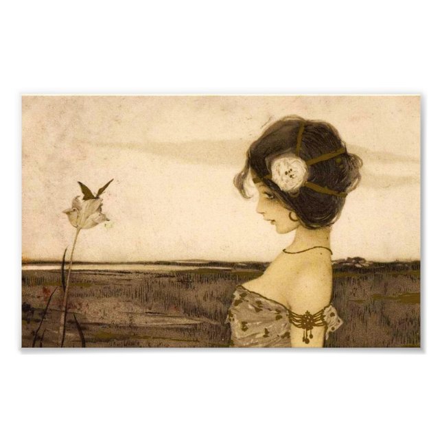 Foto Vintage, Virgem Grega Impressão (Frente)