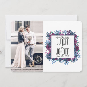 Foto Violet Watercolor Salvar O Anúncio De Data