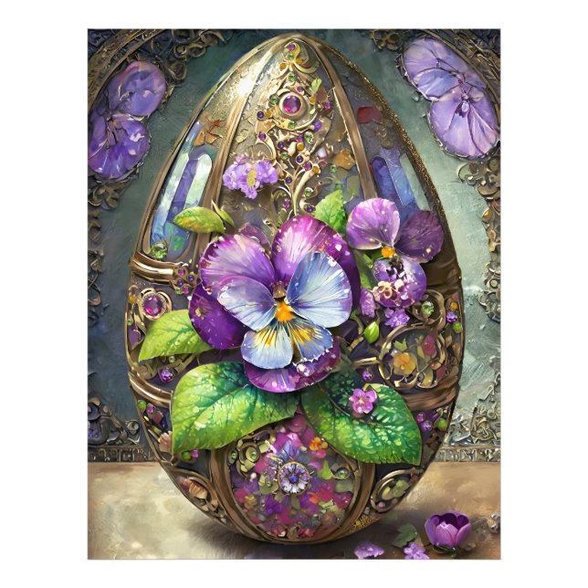 Foto Violetas Pé de Pássaro em Flor Flores Silvestres O (Frente)