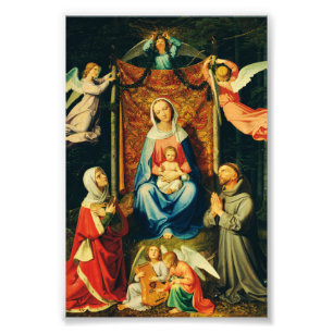 Foto Virgem com Menino, Sta. Adelaide e S. Francisco