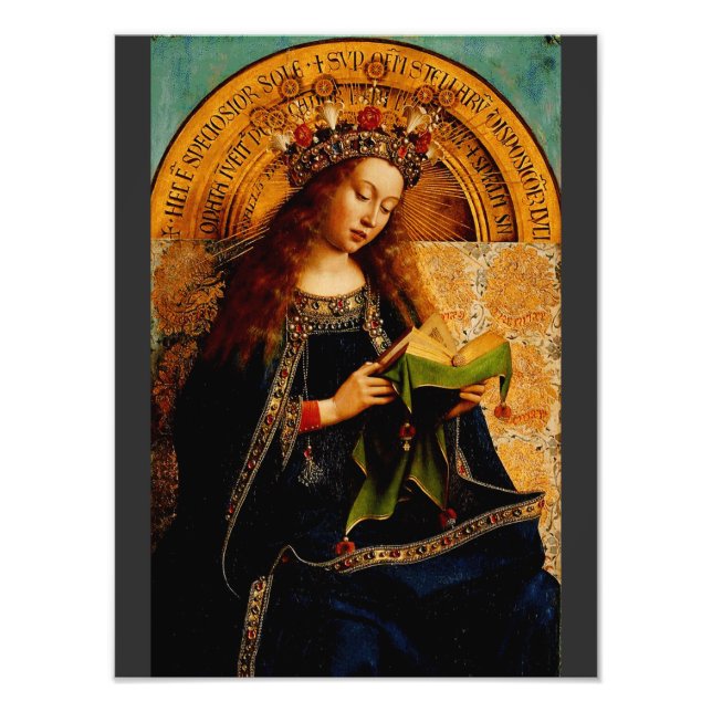 Foto Virgem Maria por Jan van Eyck (Frente)