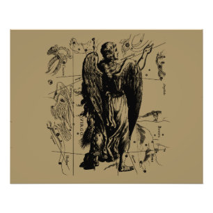 Foto Virgo constelação Hevelius 1690 Sept 22 do 23 de