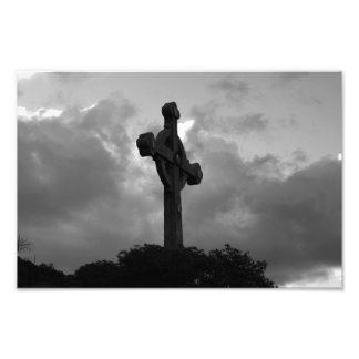 Foto Visão de Deus (cruz de B&W)