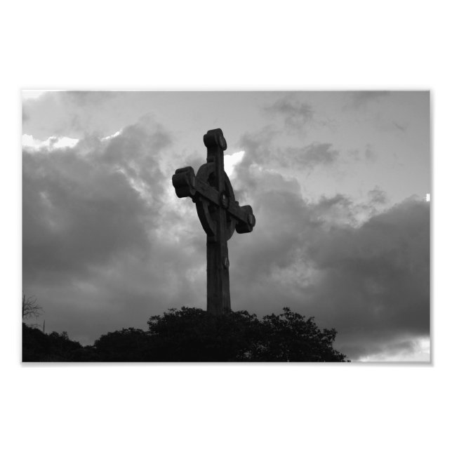 Foto Visão de Deus (cruz de B&W) (Frente)