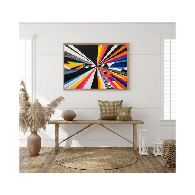 Foto Visão Futurística Illusão Óptica Colorida (Criador carregado)