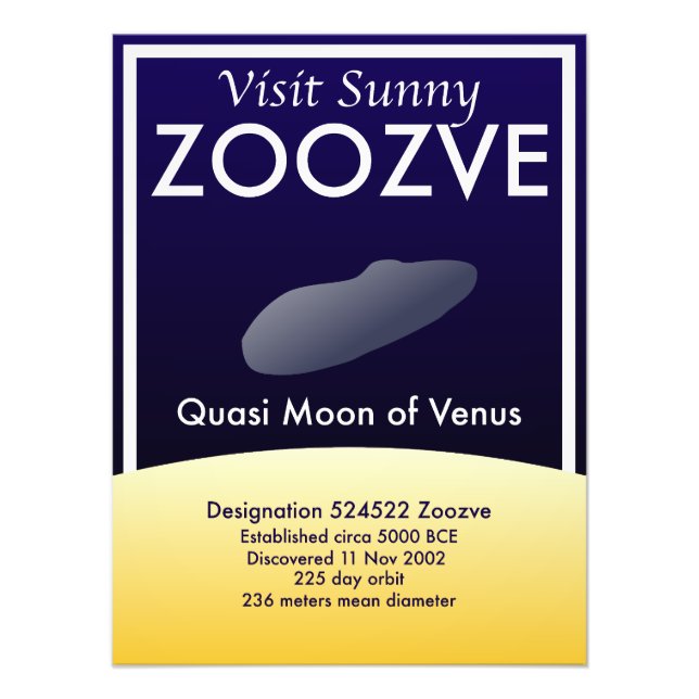 Foto Visite Sunny Zoozve Solar System Poster de viagens (Frente)
