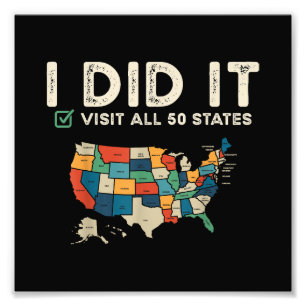 Foto Visitou todos os 50 estados dos EUA - Mapa de viag