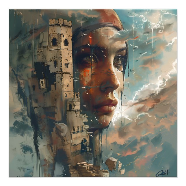 Foto Visões do tempo - Memórias fortificadas Impressão  (Frente)