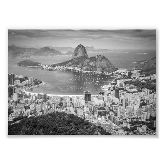 Foto Vista aérea B&W do Rio de Janeiro (Frente)